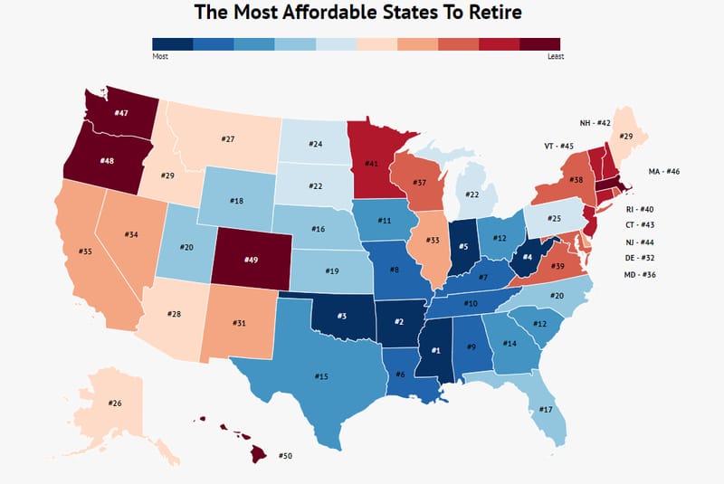 Cheapest States to Live In